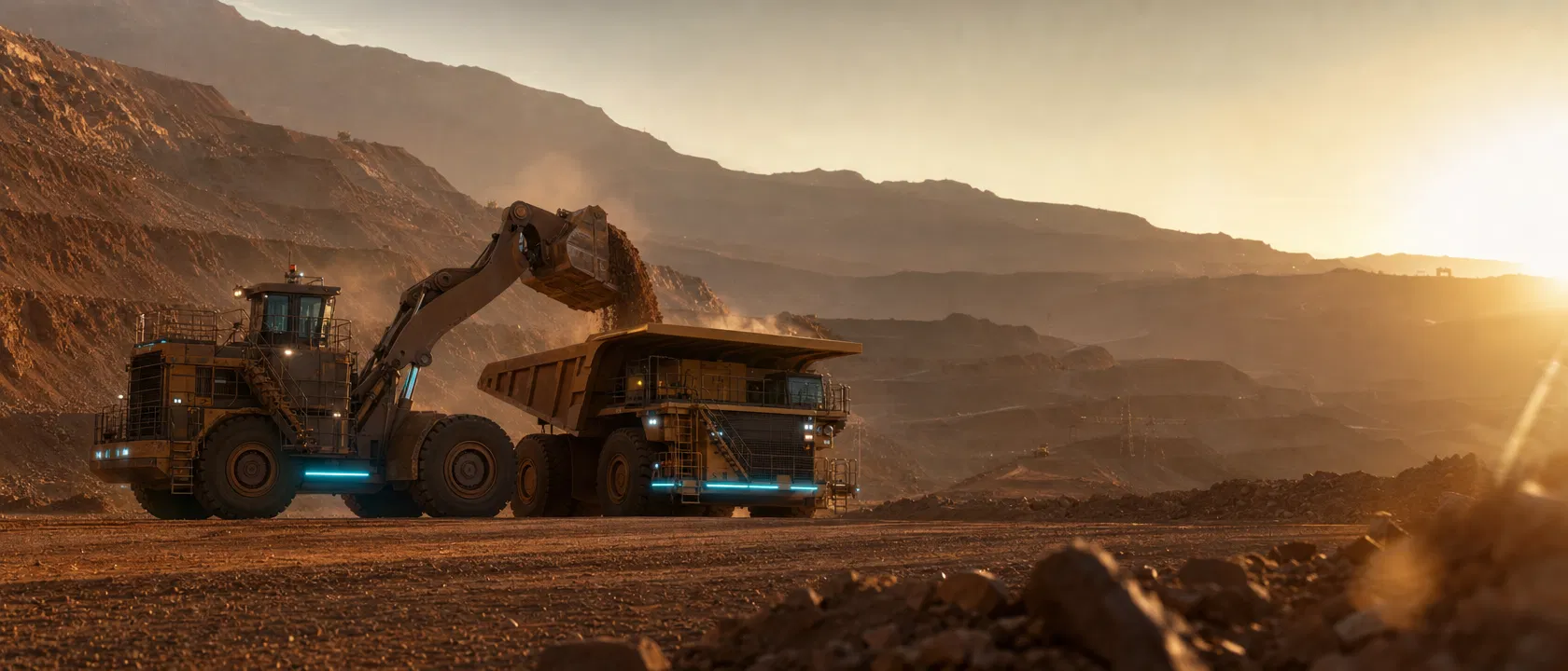 Mineração com frota elétrica
