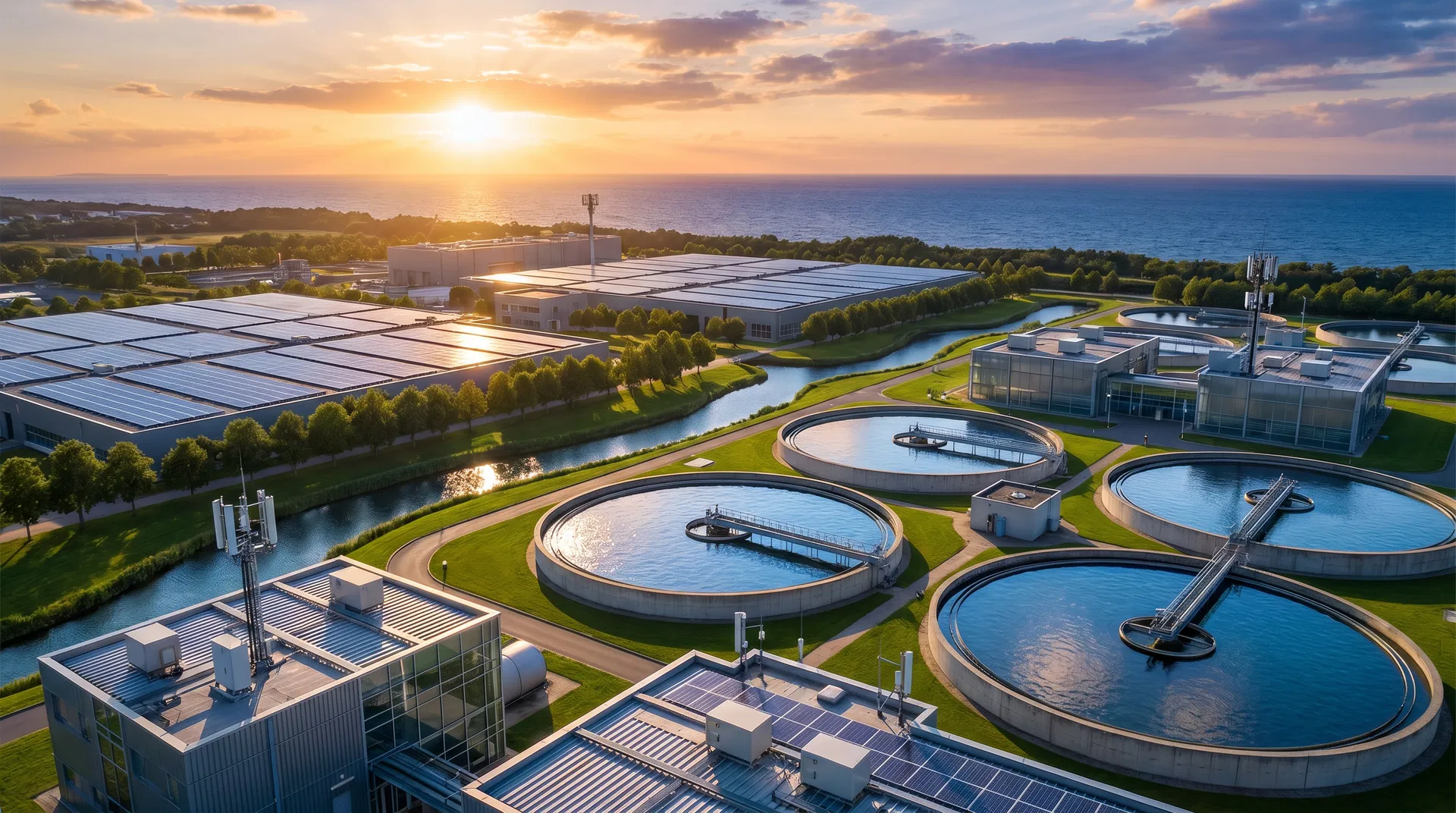 Smart industrial water treatment facility