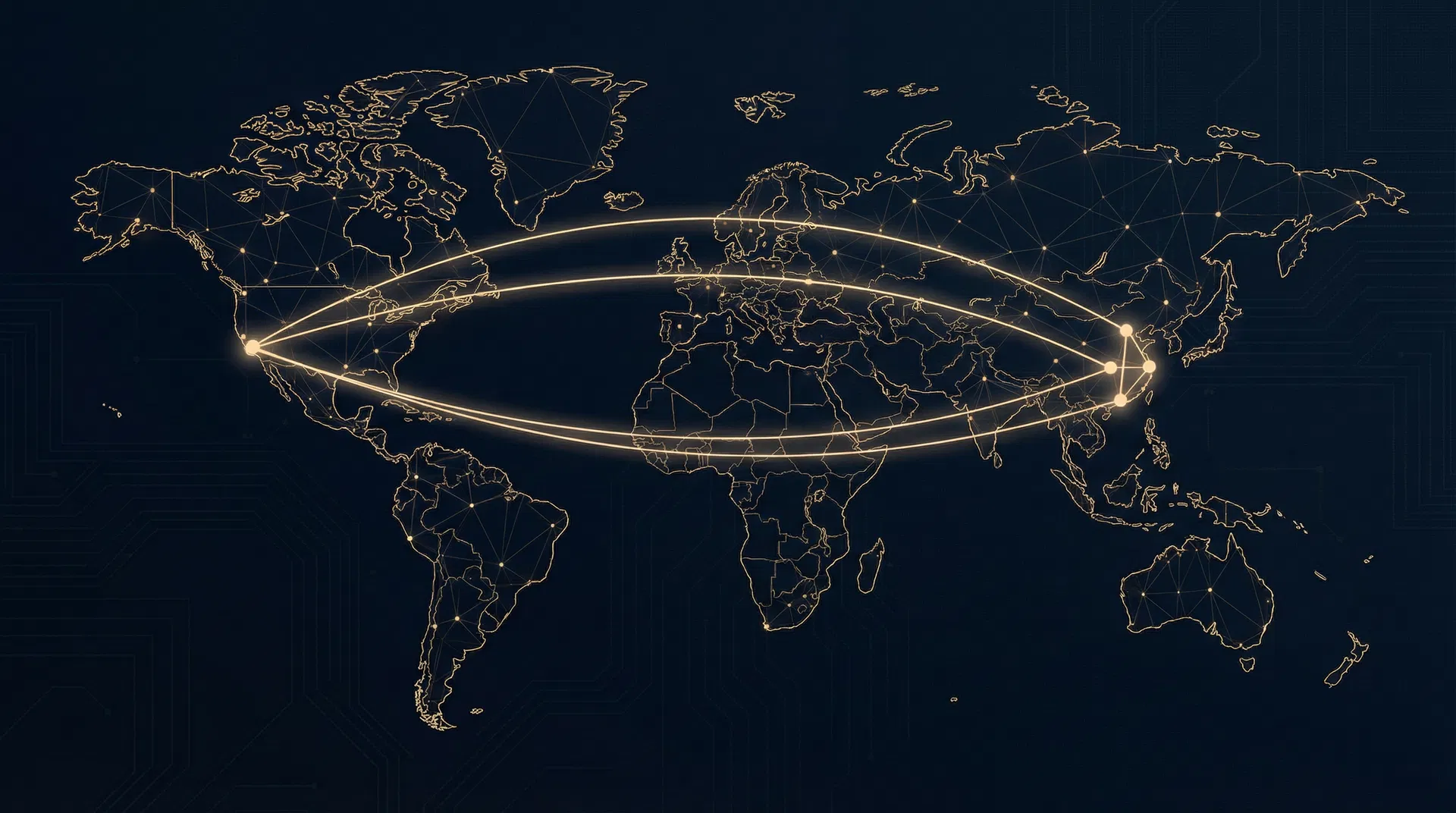 Global network visualization