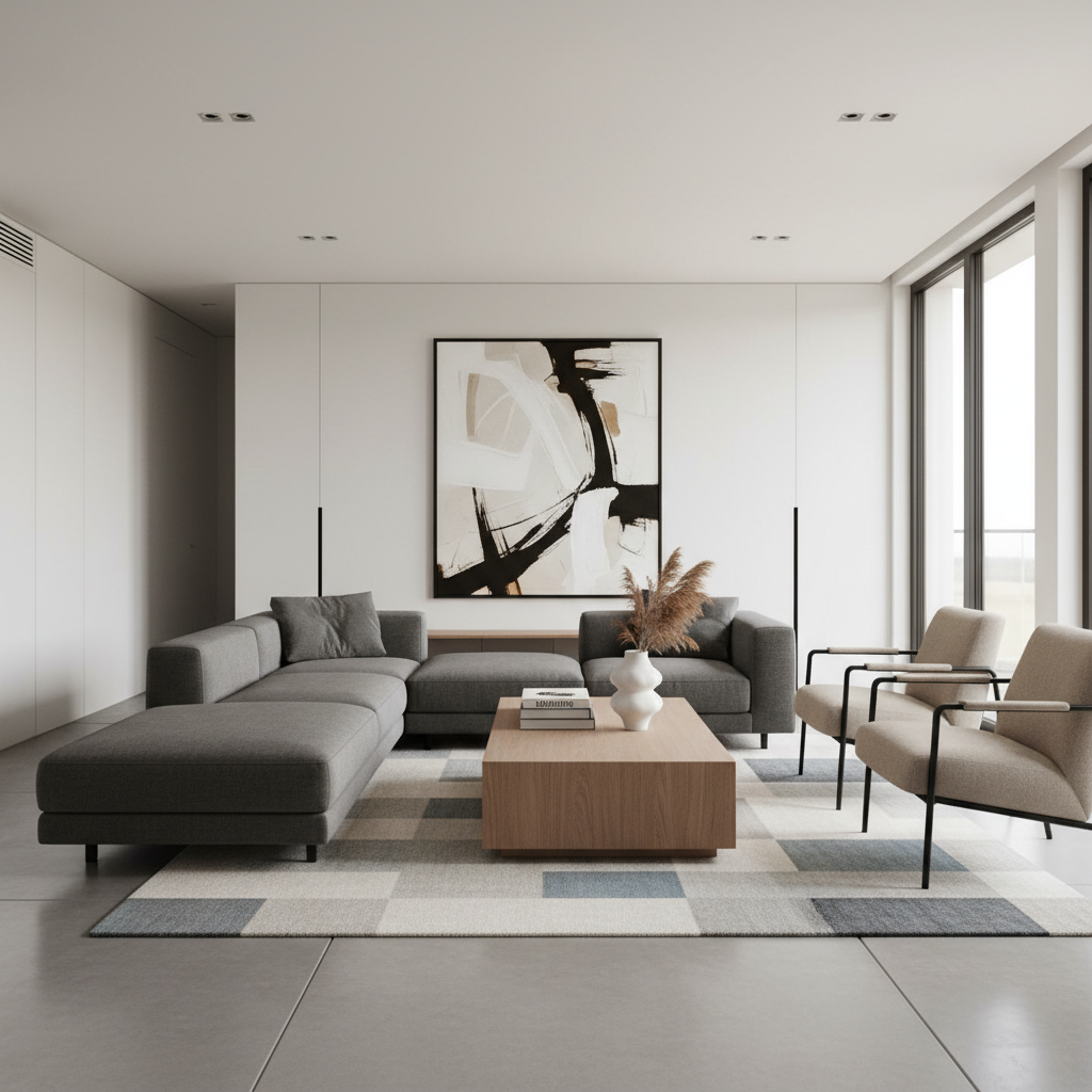 温润极简主义：全屋定制打造治愈系高阶客厅 - 2