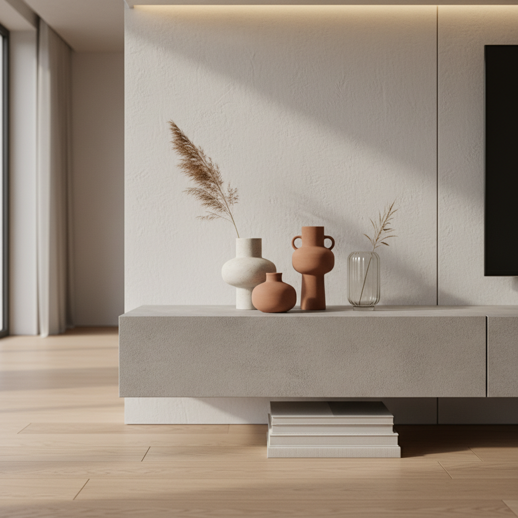 温润极简主义：全屋定制打造治愈系高阶客厅 - 3