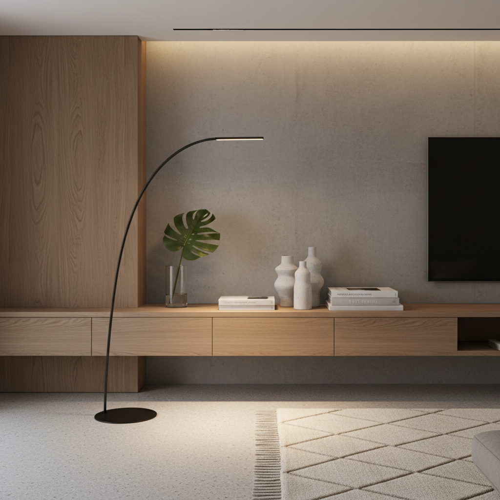 极简美学 | 米白与木色交织，打造高效能无压感一体化电视墙 - 3