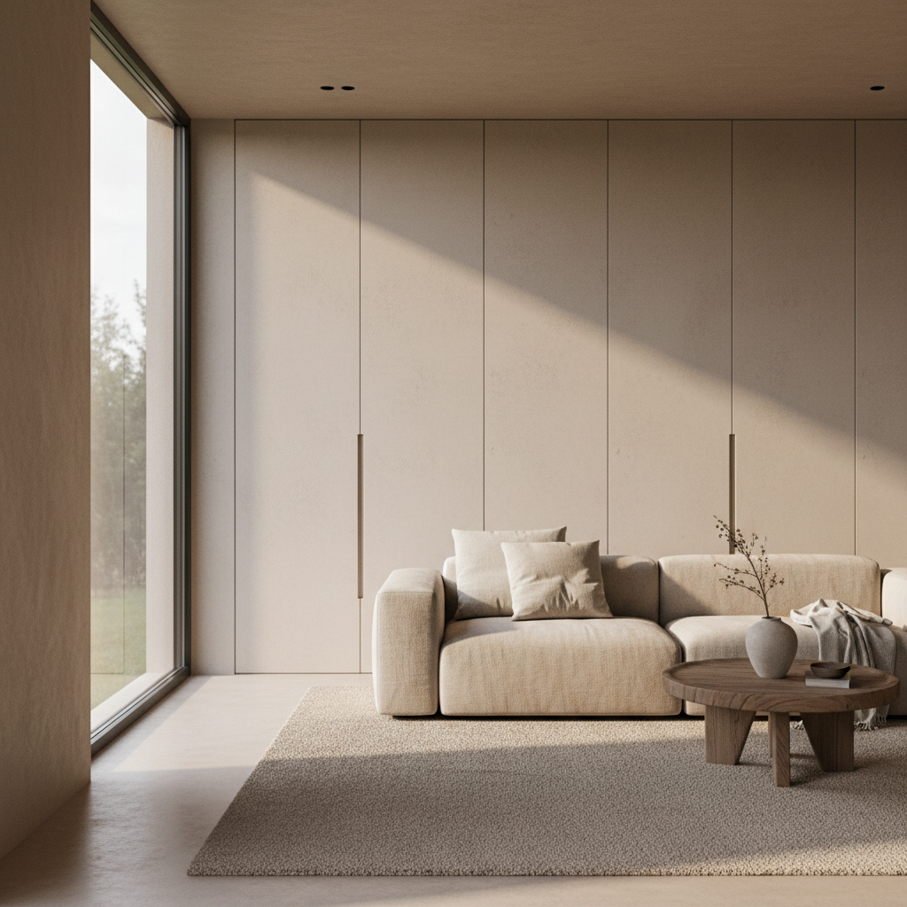 治愈系侘寂极简客厅：低饱和度留白美学，打造高品质松弛感空间 - 2