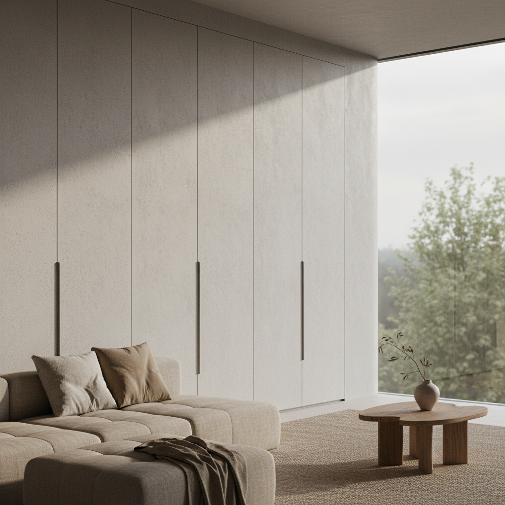 治愈系侘寂极简客厅：低饱和度留白美学，打造高品质松弛感空间 - 3