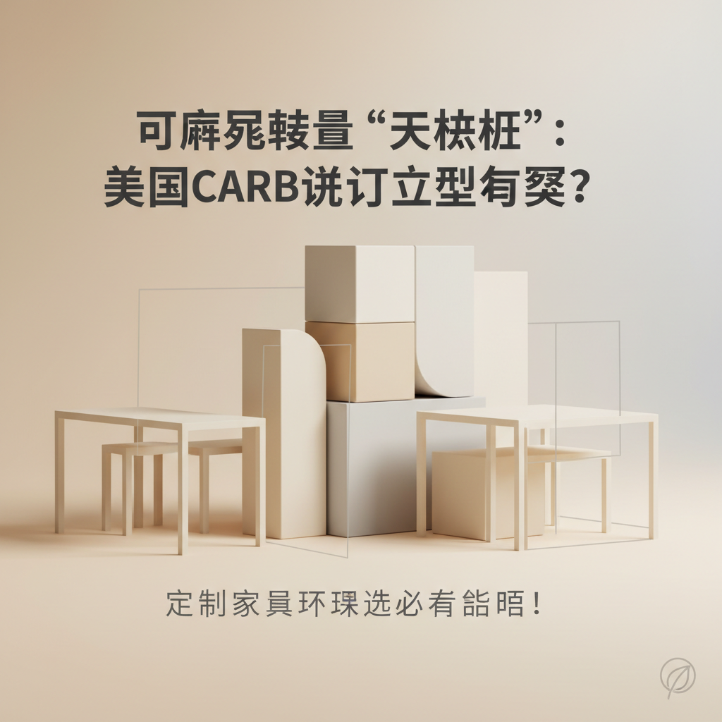 甲醛释放量“天花板”：美国CARB认证到底有多严？定制家具环保选材必看指南！