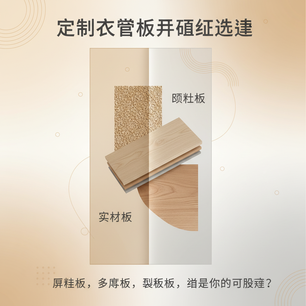 定制衣柜板材终极选择：颗粒板、多层板、实木板，谁是你的最优解？