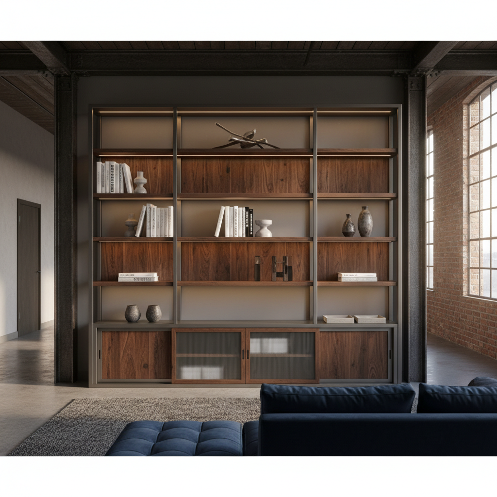 硬核美学：定制工业风家具，如何避开“毛坯感”，打造高级感LOFT？