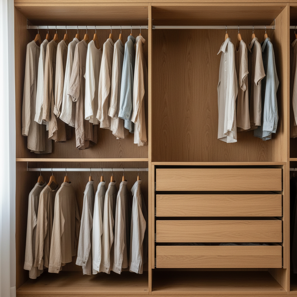 衣柜黄金深度与分区