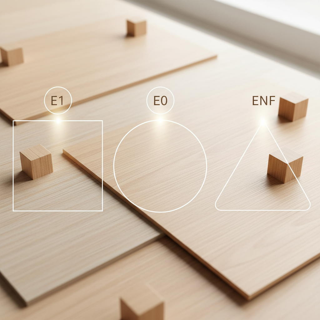 环保板材等级对比标识