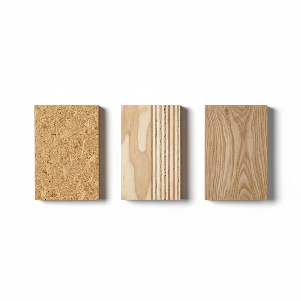 三种板材结构对比