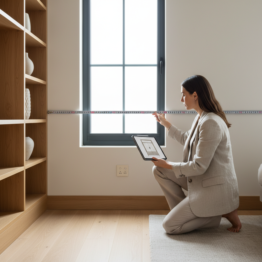 定制衣柜精准测量与障碍物避让