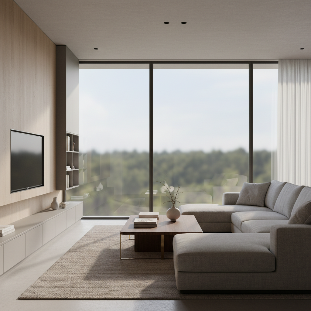 现代轻奢客厅：自然诗意与格调生活的平衡艺术 - 2