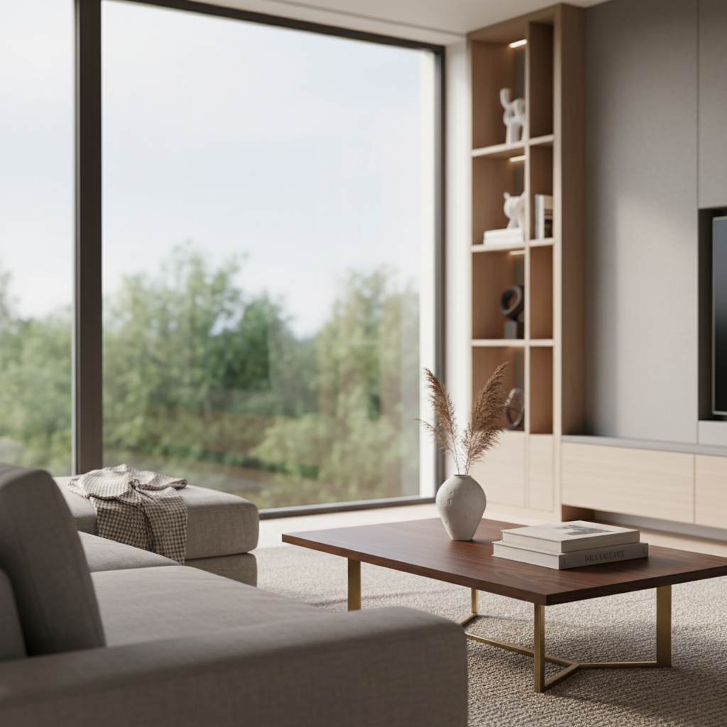 现代轻奢客厅：自然诗意与格调生活的平衡艺术 - 3