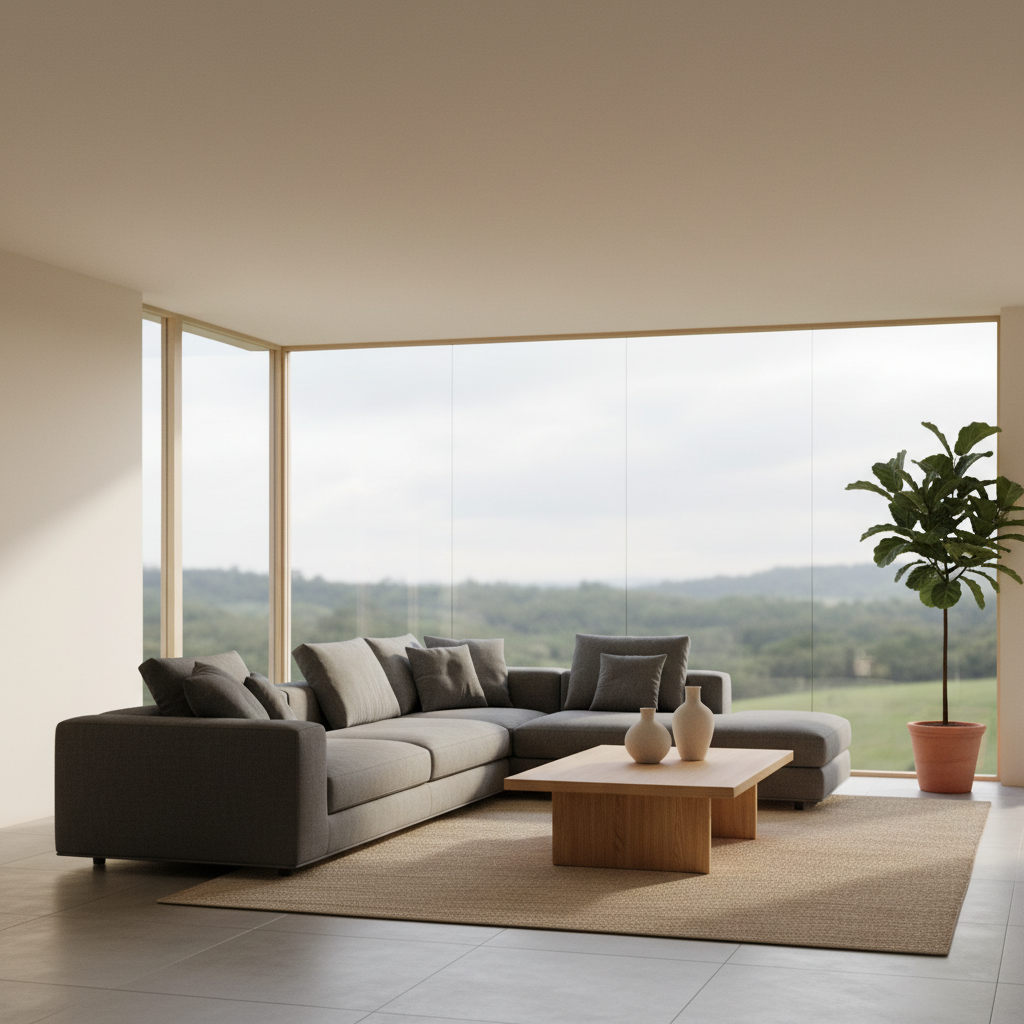 宁静致远：现代极简客厅的诗意栖居