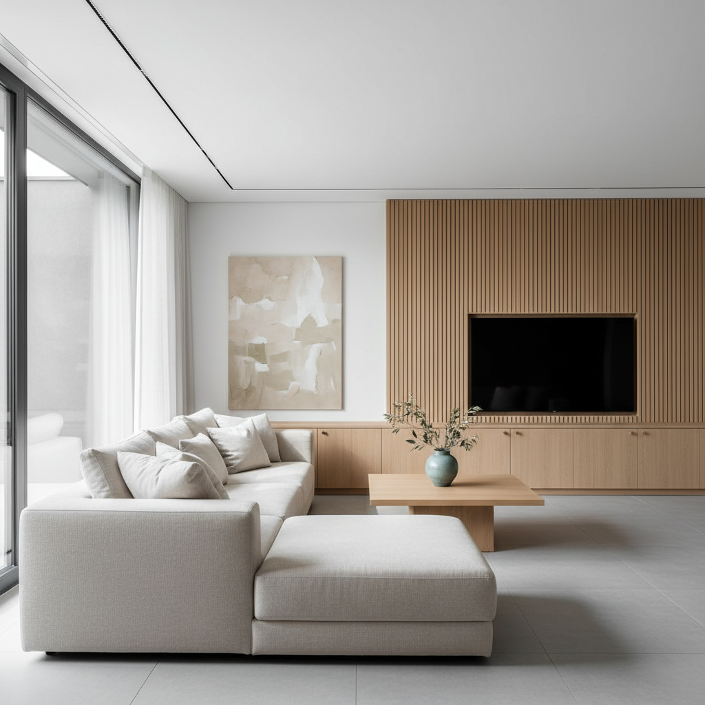 都市雅致：现代简约客厅，演绎自然与宁静的和谐 - 2