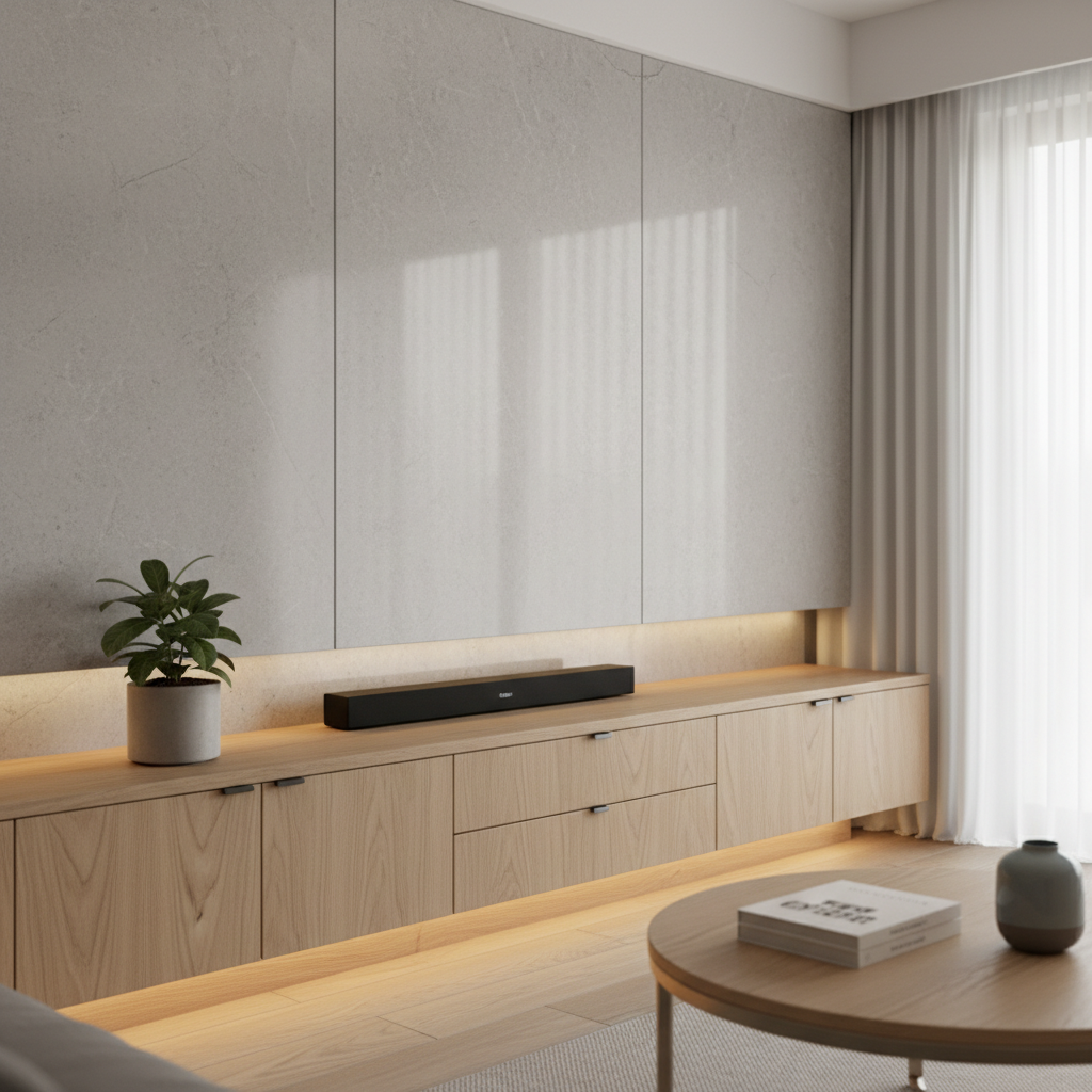 现代简约客厅：光影木韵交织，打造温馨治愈的都市栖居 - 3