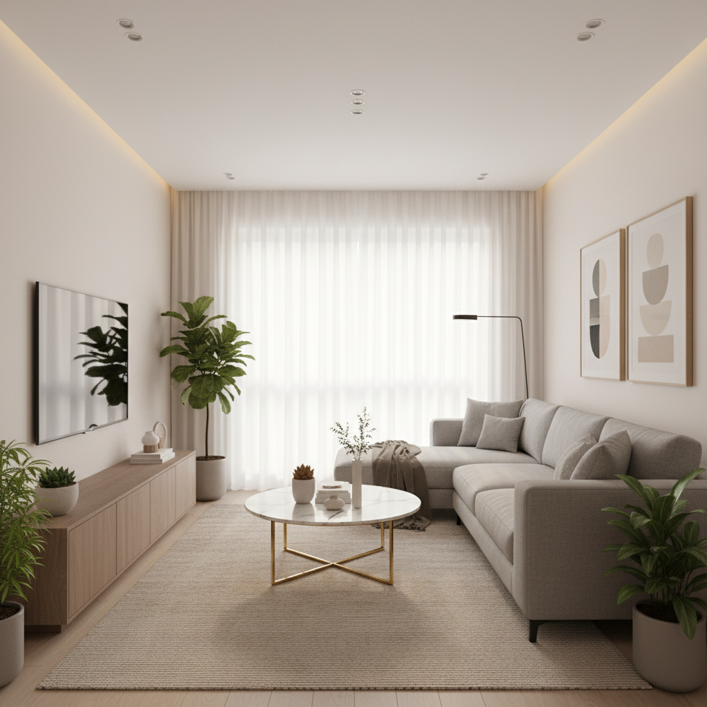 现代简约客厅：光影流转，构筑都市精英的格调生活