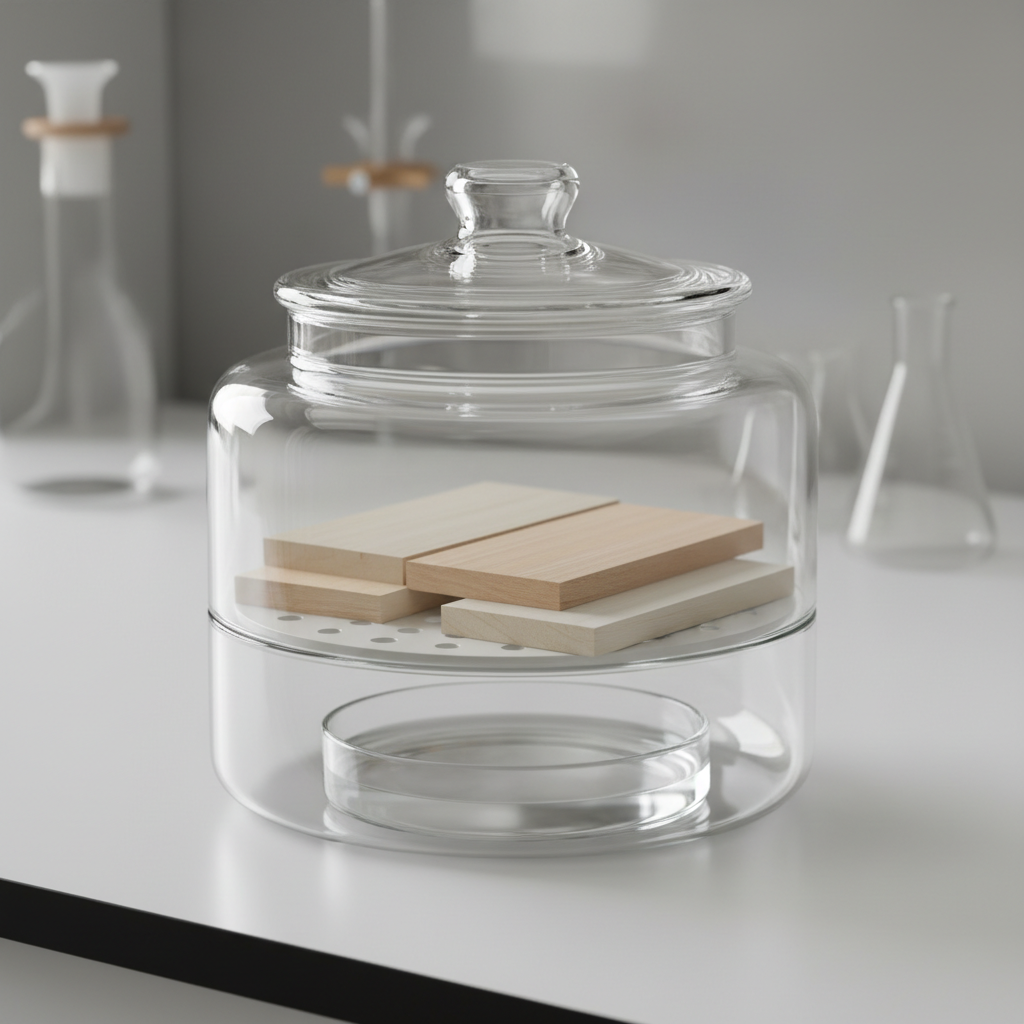 干燥器法检测示意图