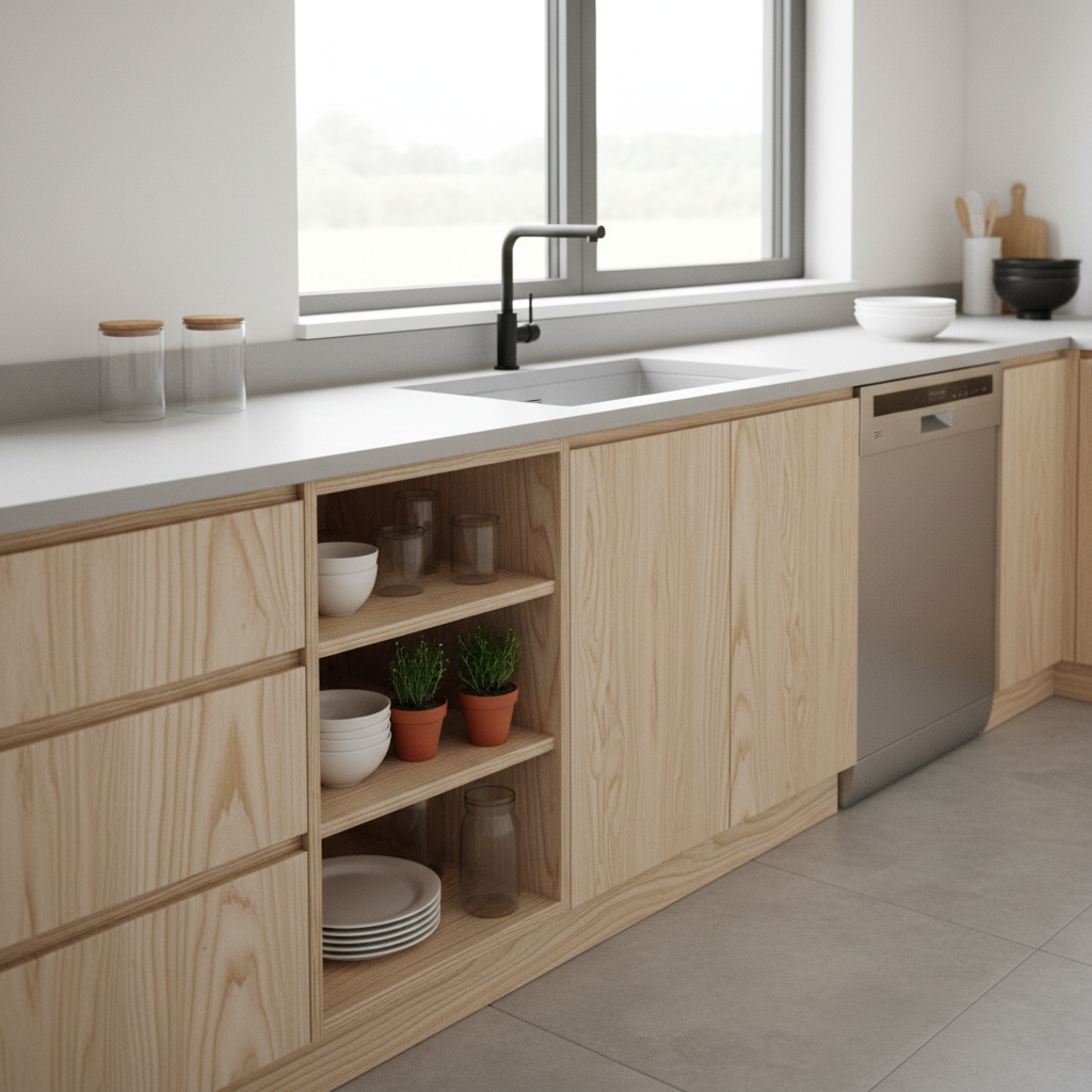 多层板定制的厨房橱柜