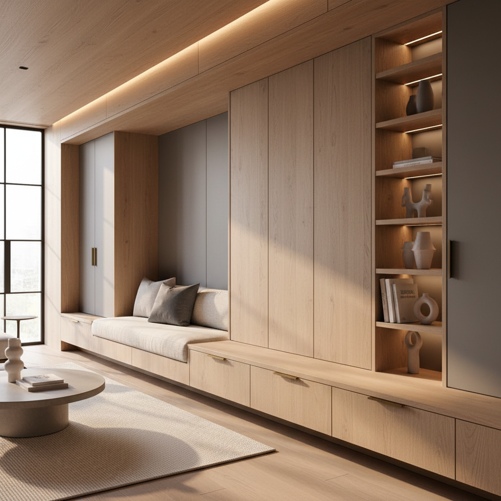 定制家具如何玩转现代简约风？色彩、材质与布局的“科学搭配”指南