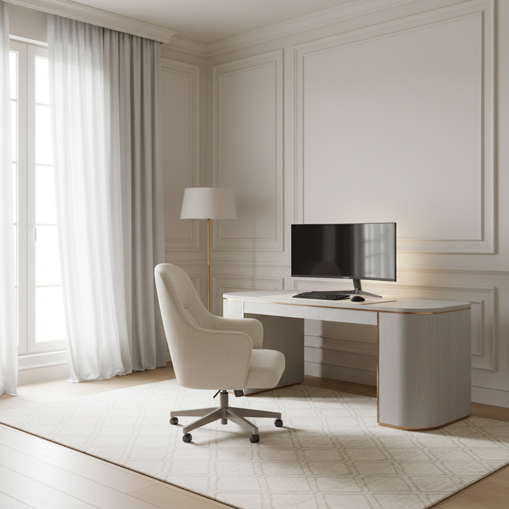 轻法式高雅电竞房：浪漫格调与沉浸式体验的融合 - 2