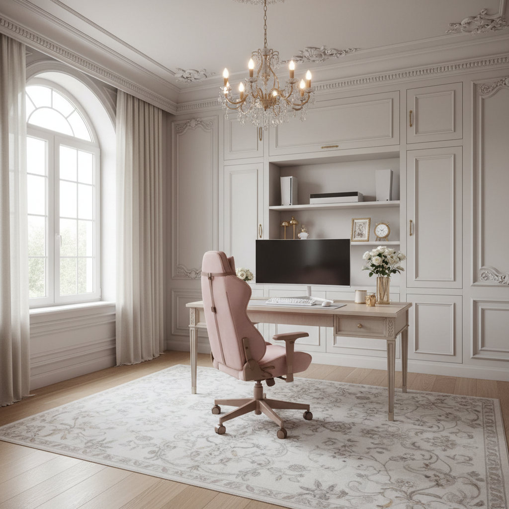 轻法式浪漫电竞：当优雅邂逅激情，定制专属电竞空间