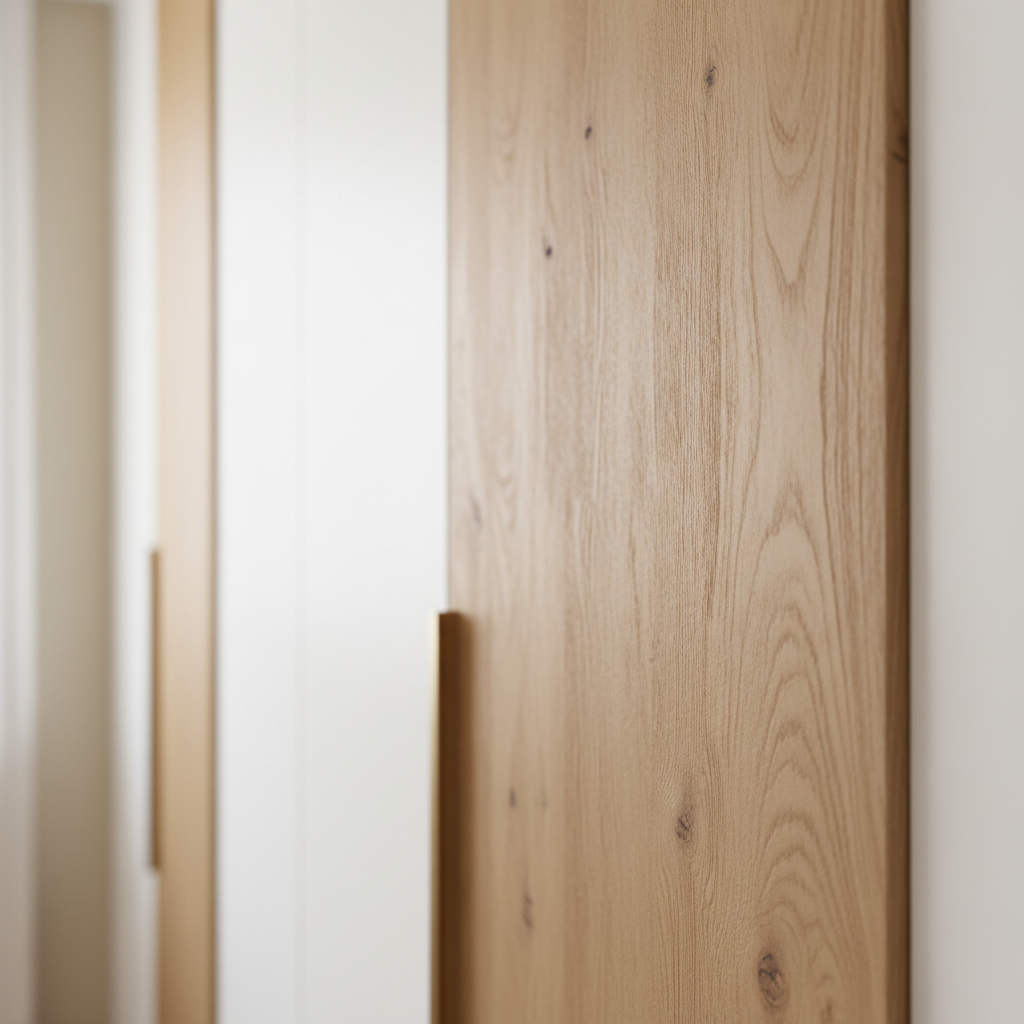 定制衣柜与木质细节