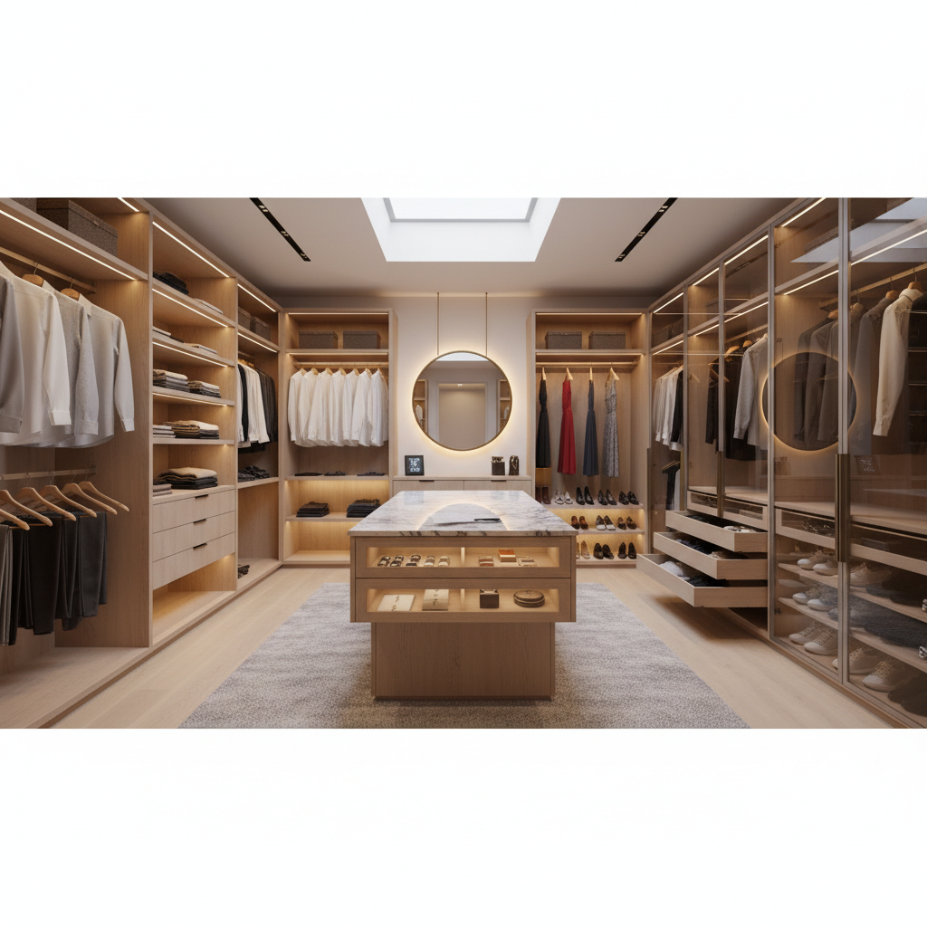 衣帽间不只是“大”就够！动线与分区规划，让你的衣物“住”得更科学！