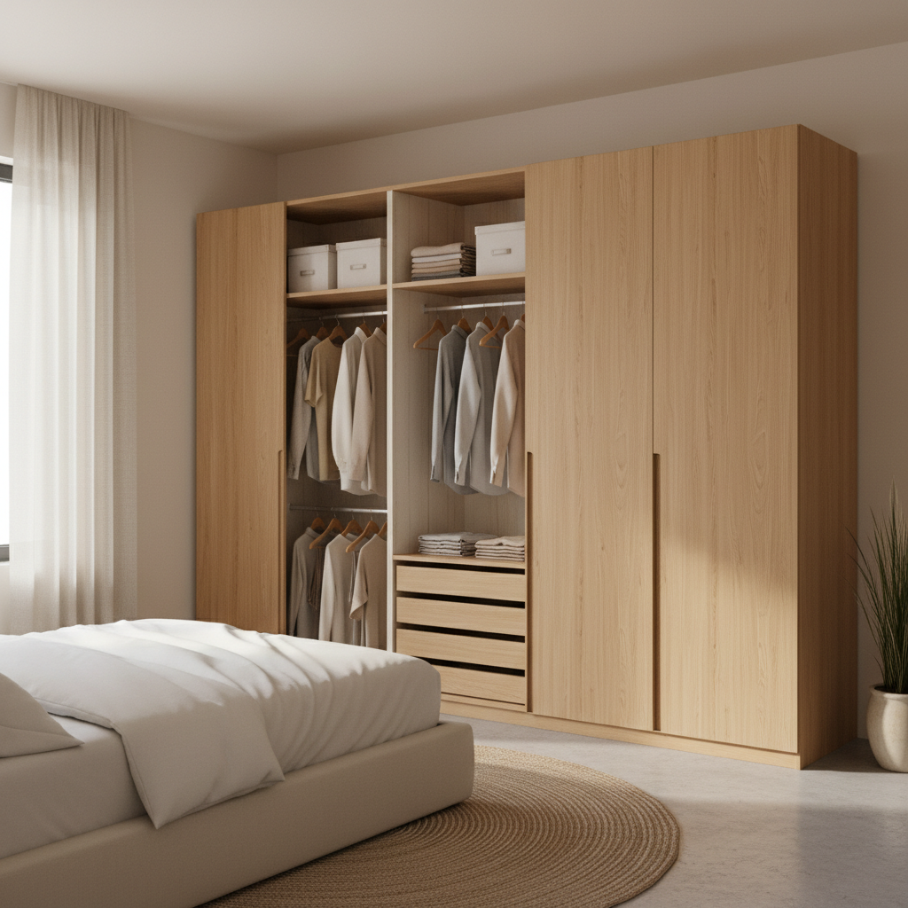 颗粒板定制衣柜