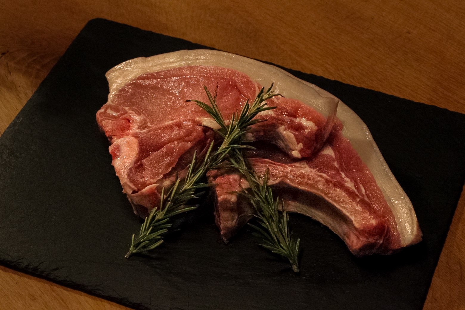 Pair of Rare Breed Pork Chops