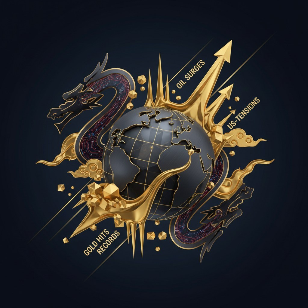 Geopolitical Shocks: Oil Surges, Gold Hits Records Amid US-China Tensions