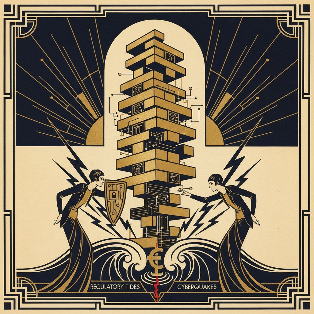Digital Jenga: Fortifying Fortunes Against Cyberquakes and Regulatory Tides