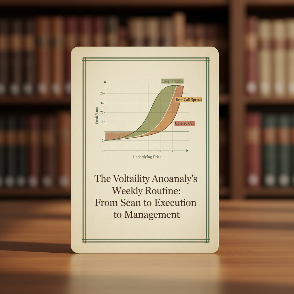 The Volatility Anomaly's Weekly Routine: From Scan to Execution to Management