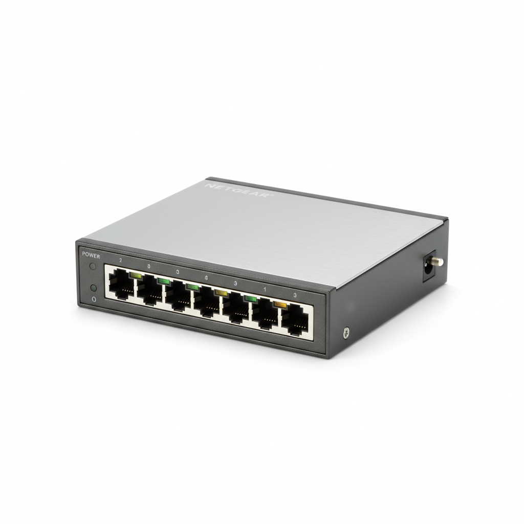 Netgear 5-Port Gigabit Managed Essential Ethernet Switch (10/100/1000Mbps) $18