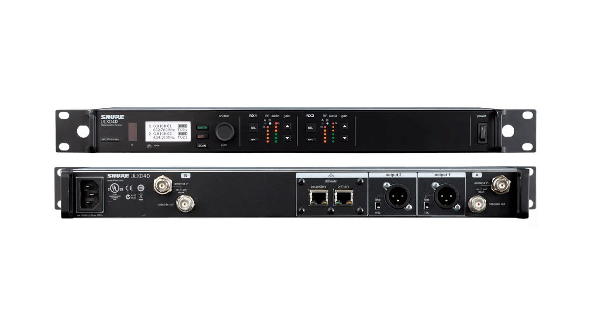 Shure ULXD4D Dual Channel Digital Wireless Receiver