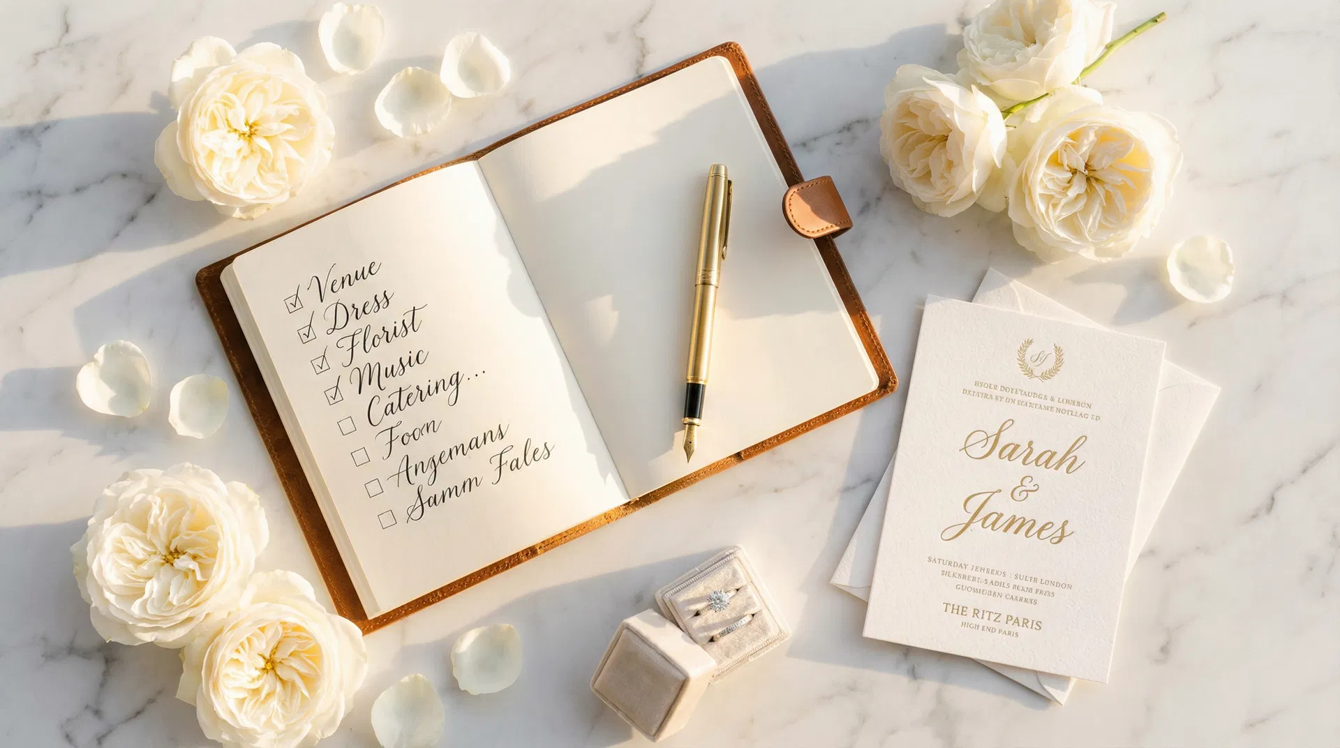 Checklist organisation mariage : les 100 choses à ne pas oublier