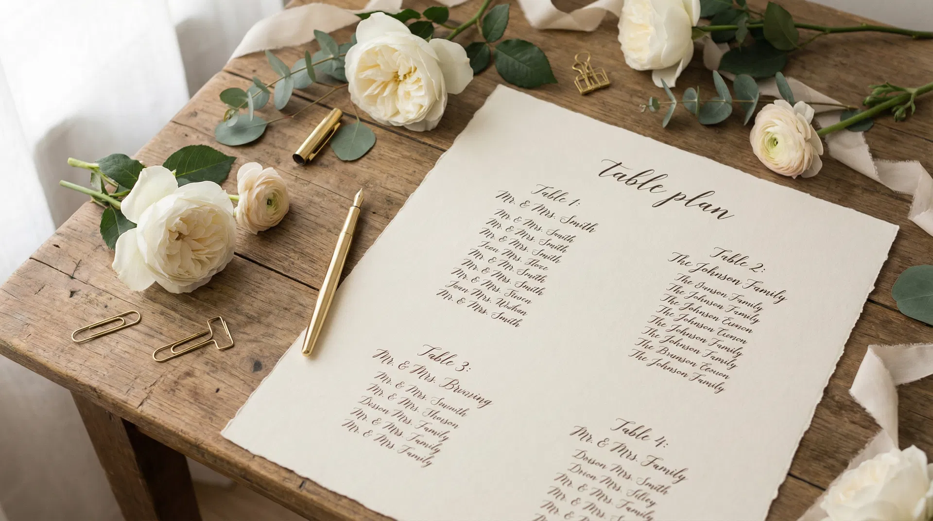 Plan de table mariage : comment l'organiser sans stress — guide complet 2025