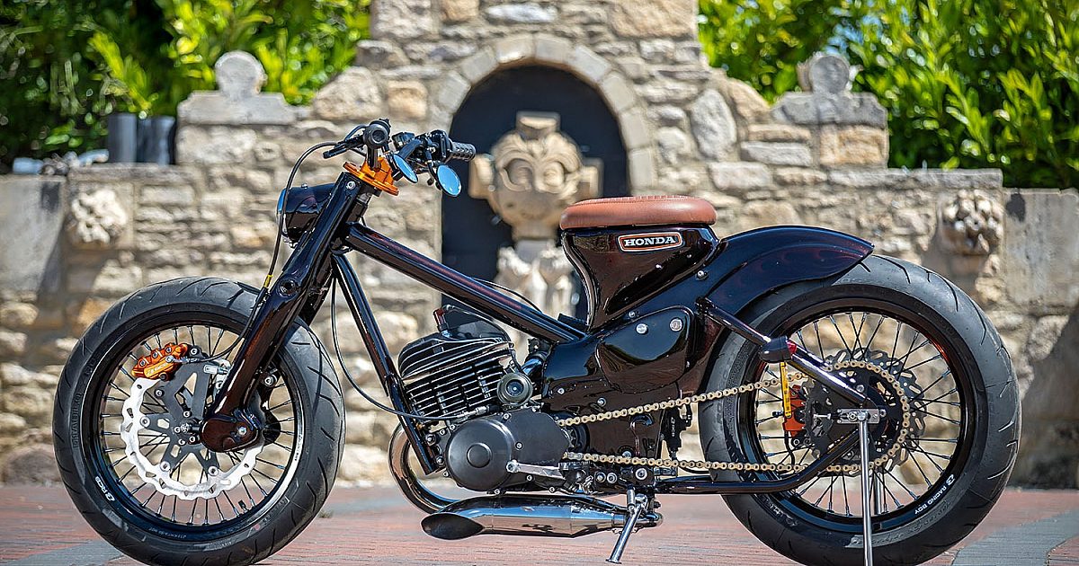 Honda Cub Transformed with DT250 Engine
