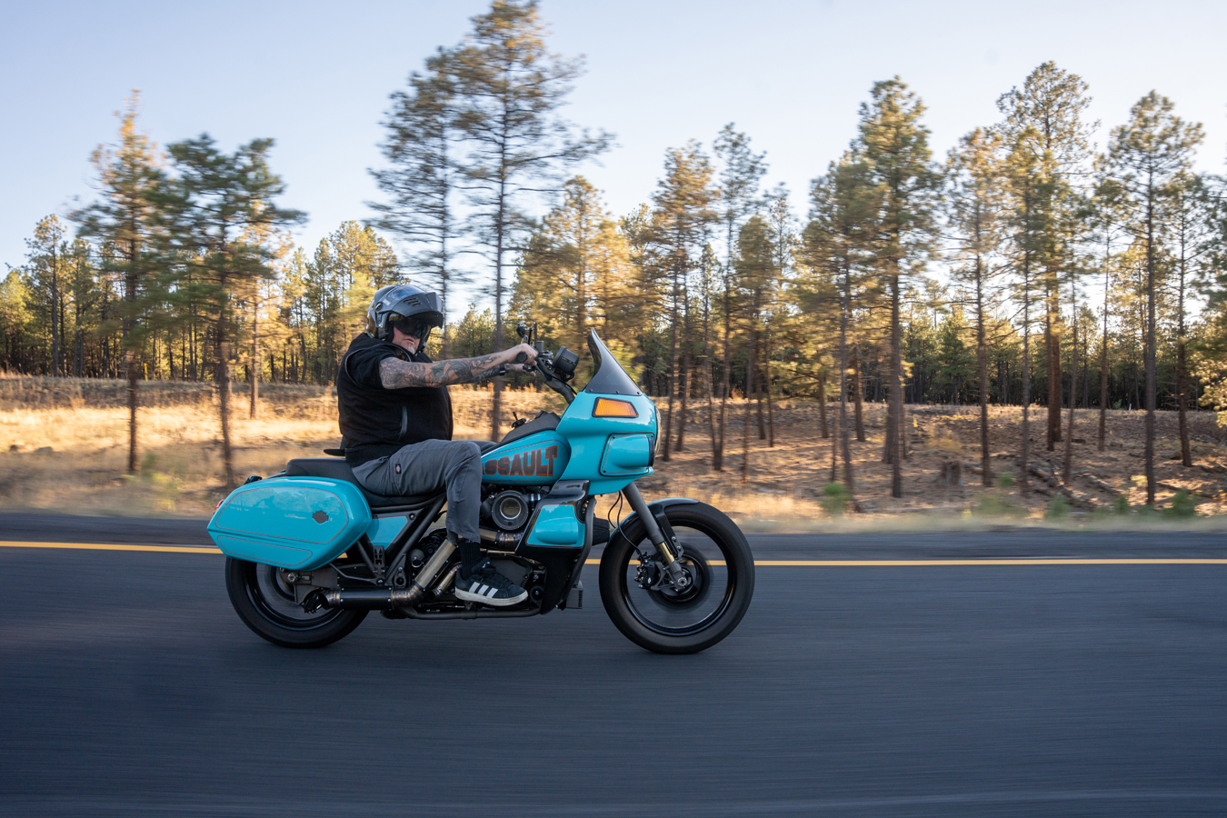 Nick Trask Unleashes High-Horsepower FXR on Hot Bike Tour