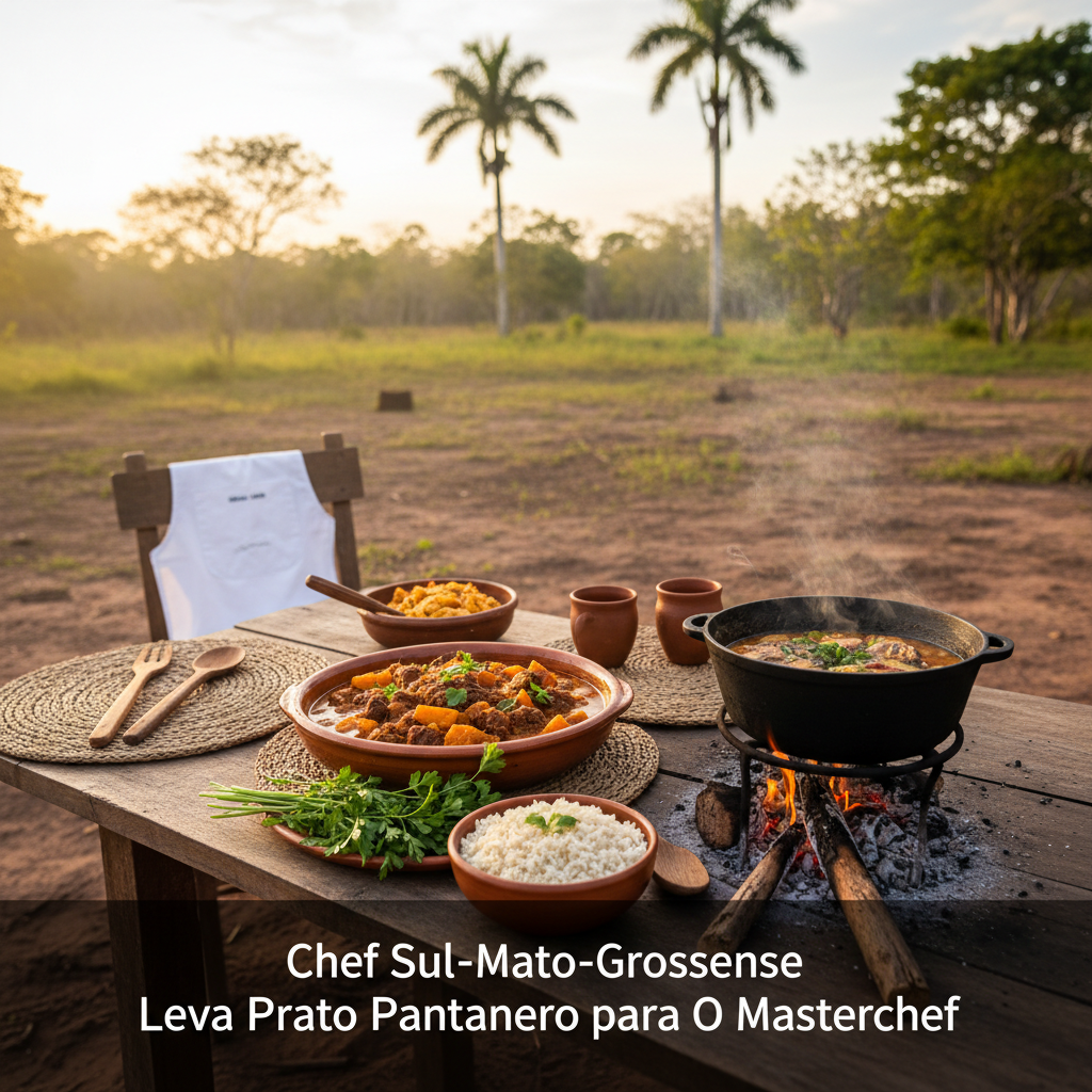 Chef sul-mato-grossense leva prato pantaneiro para o Masterchef