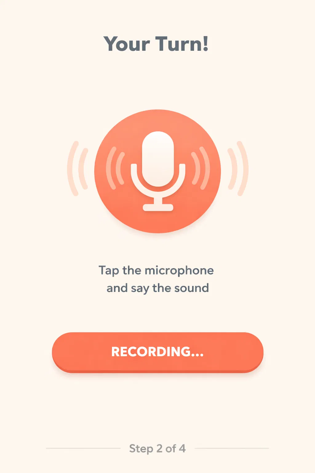 Child repeats screen