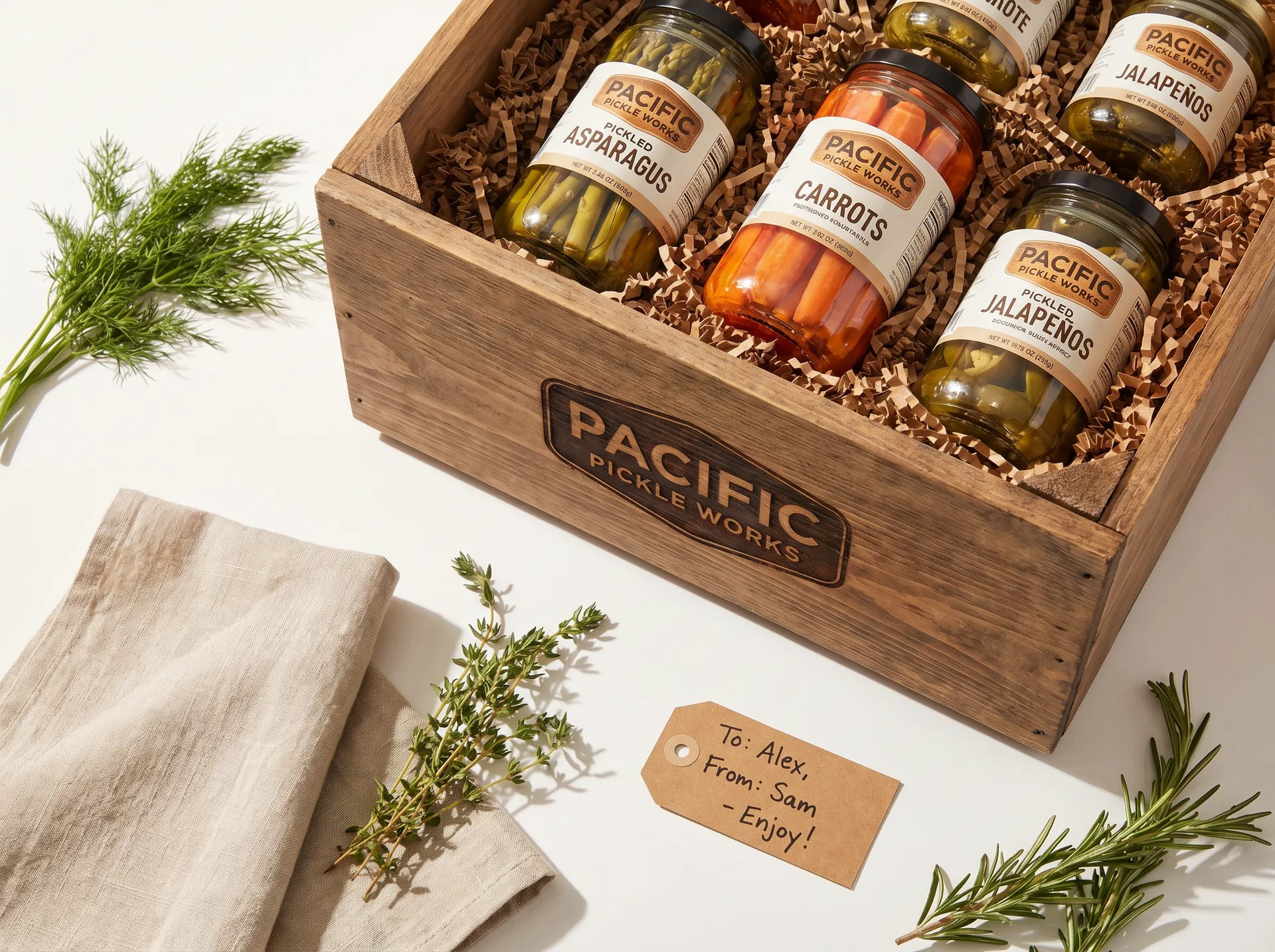 Pacific Pickle Works gift crate