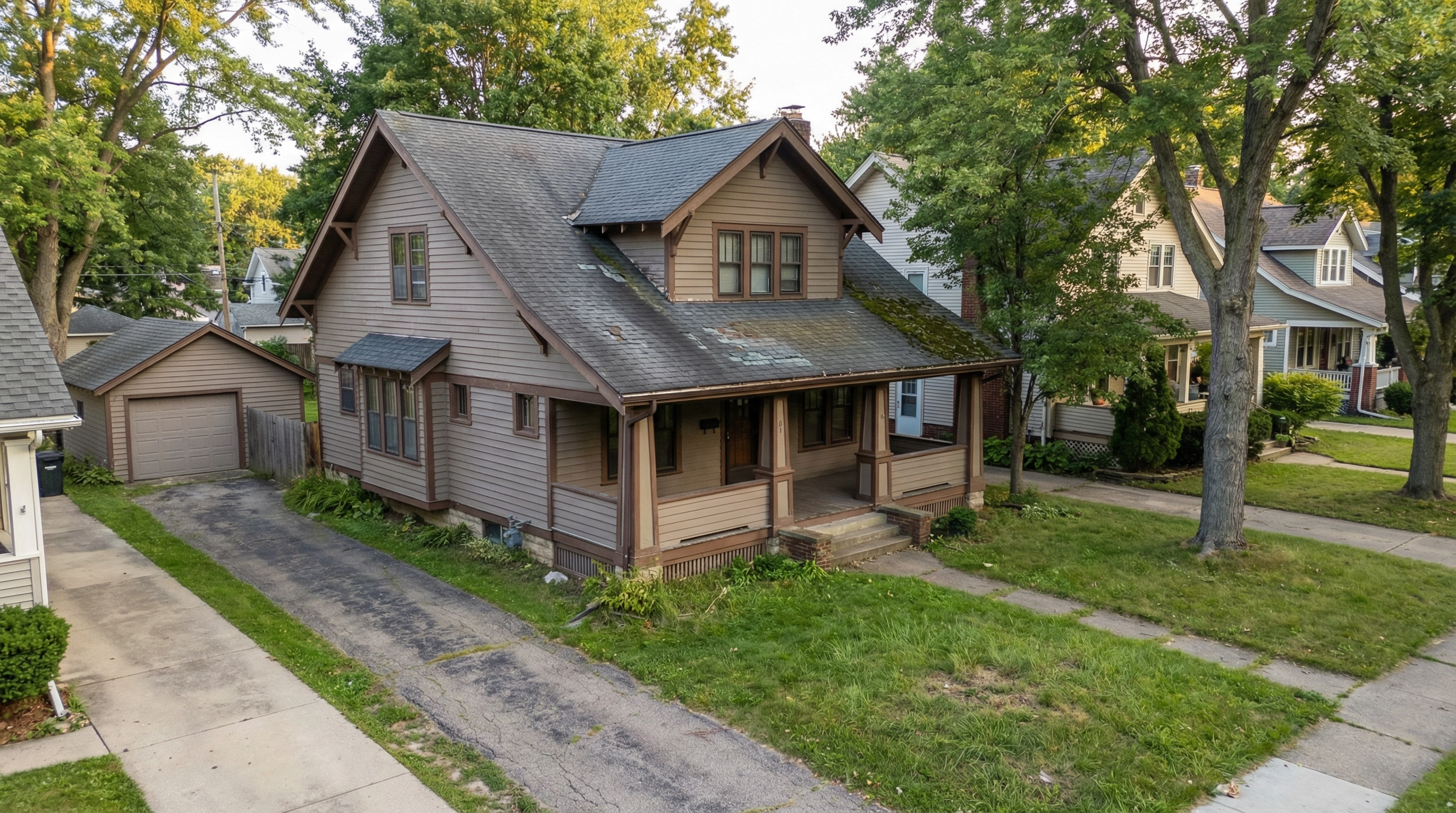 Before roof replacement — Milwaukee, WI