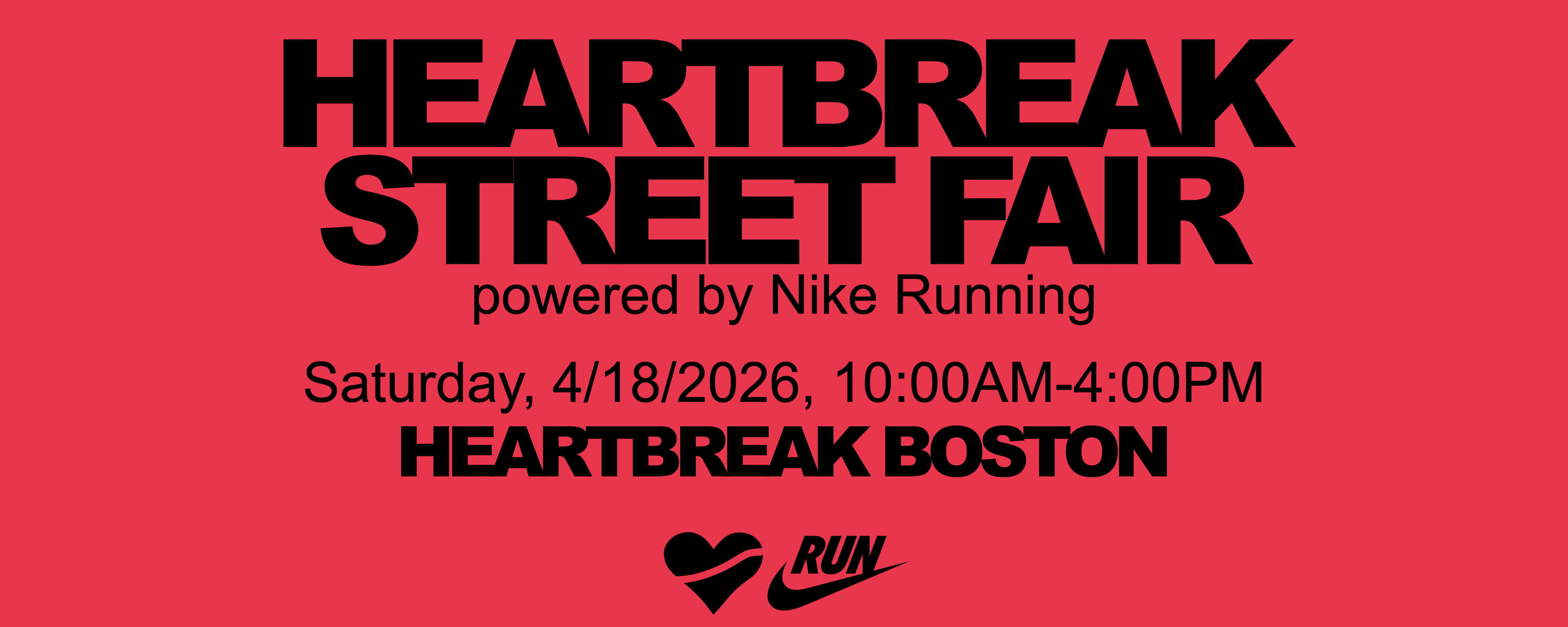 Heartbreak Street Fair powered by Nike Running · Nike 心碎坡街头集市
