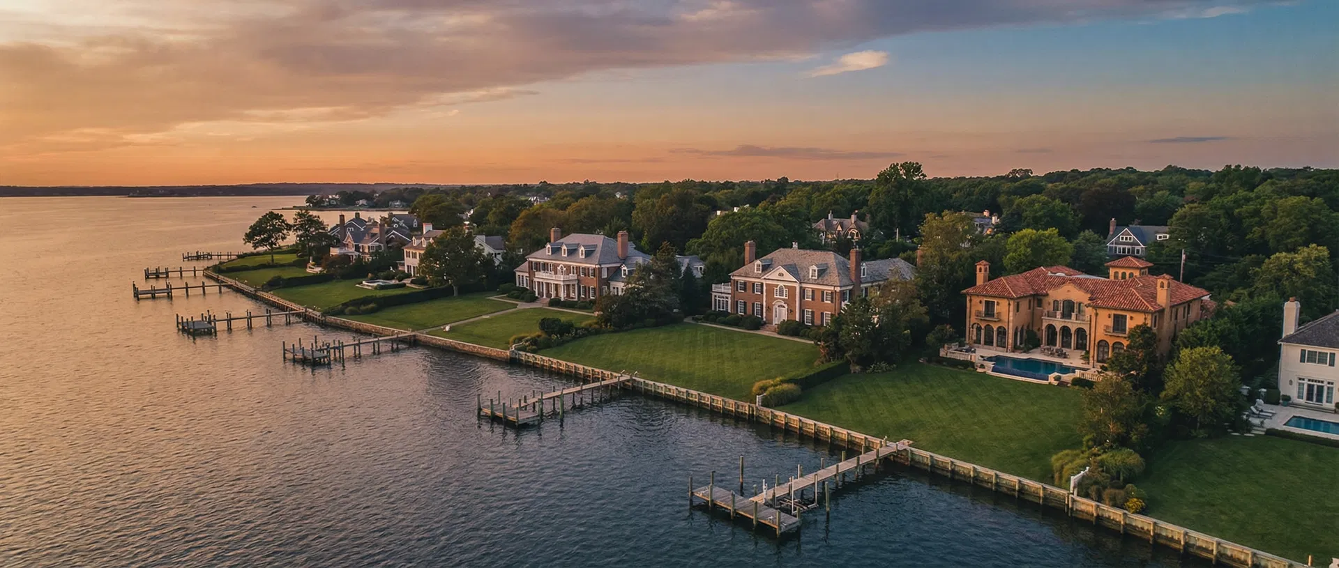 Long Island North Shore waterfront luxury homes