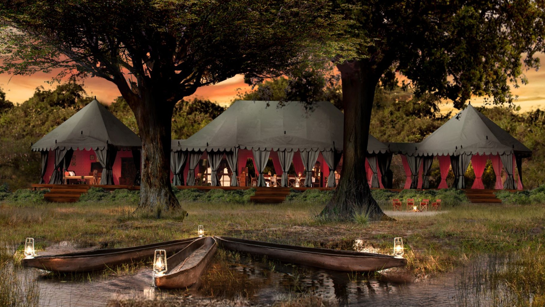 Savanna Solitude: Evenings Unwind at Duke's East in Eastern Botswana