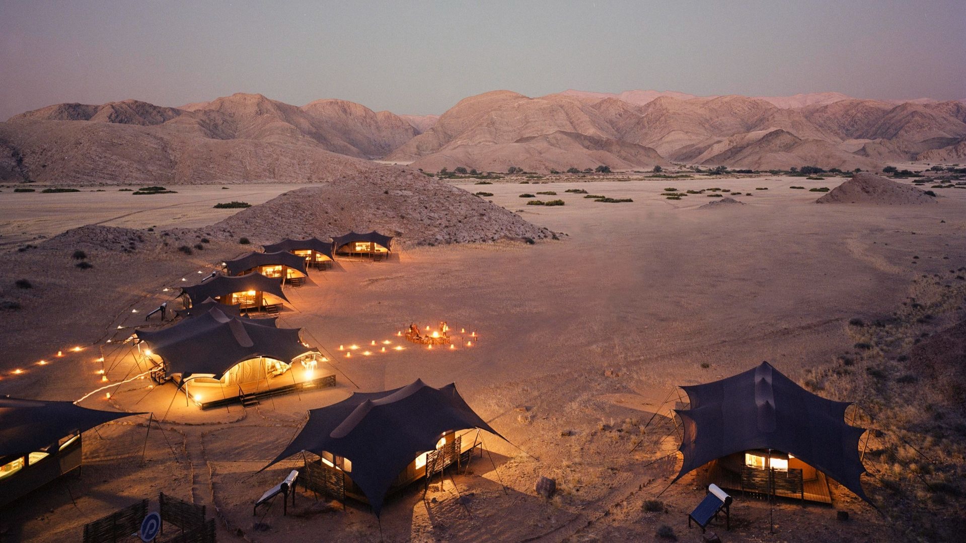 Rivers Carve Paths to Hoanib Valley Camp's Remote Tents