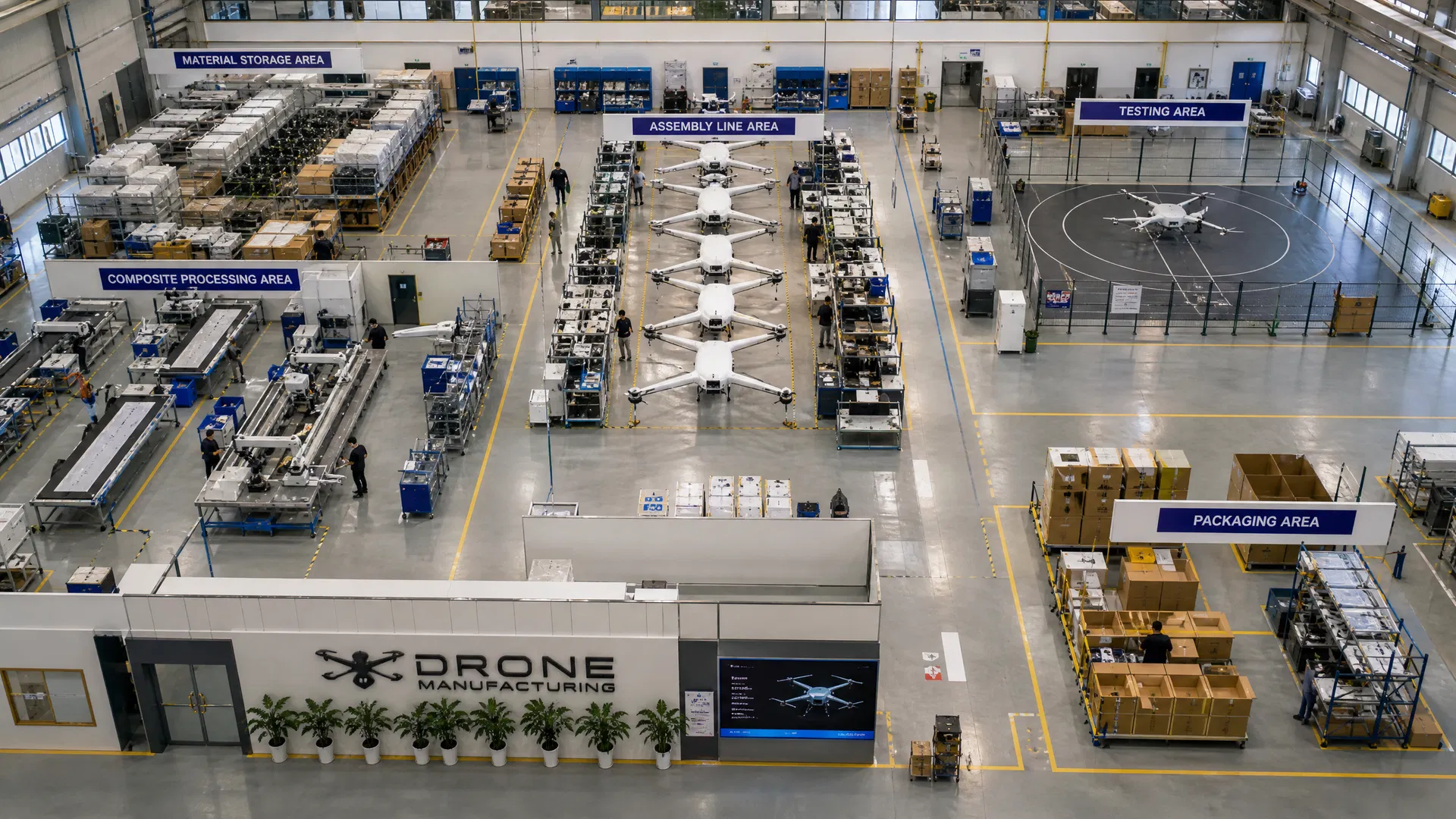 Turnkey Drone Factory Setup | Build Your UAV Manufacturing Plant