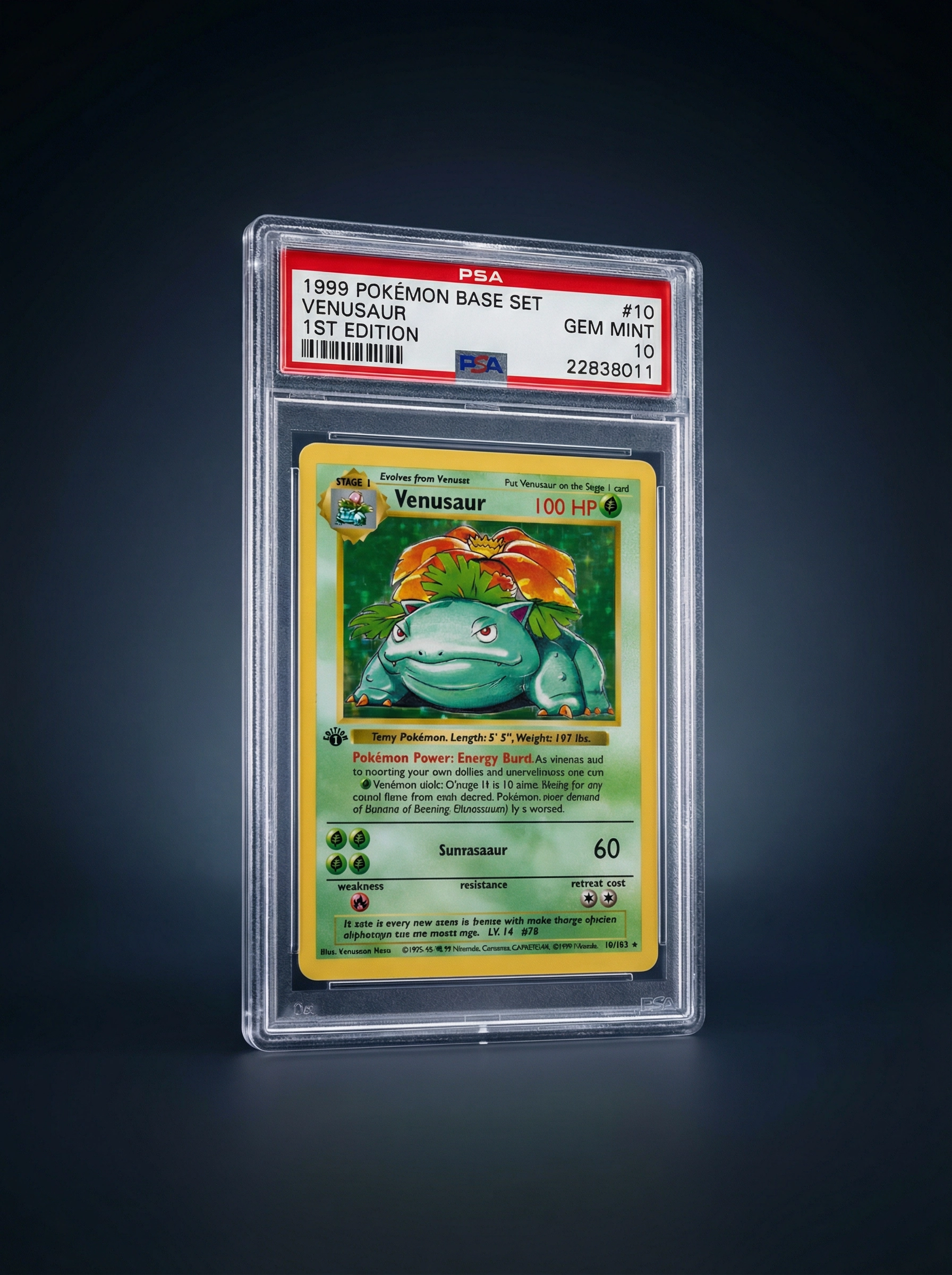 1999 Pokémon Base Set 1st Edition #15 Venusaur - Holo (PSA 10 GEM MINT)