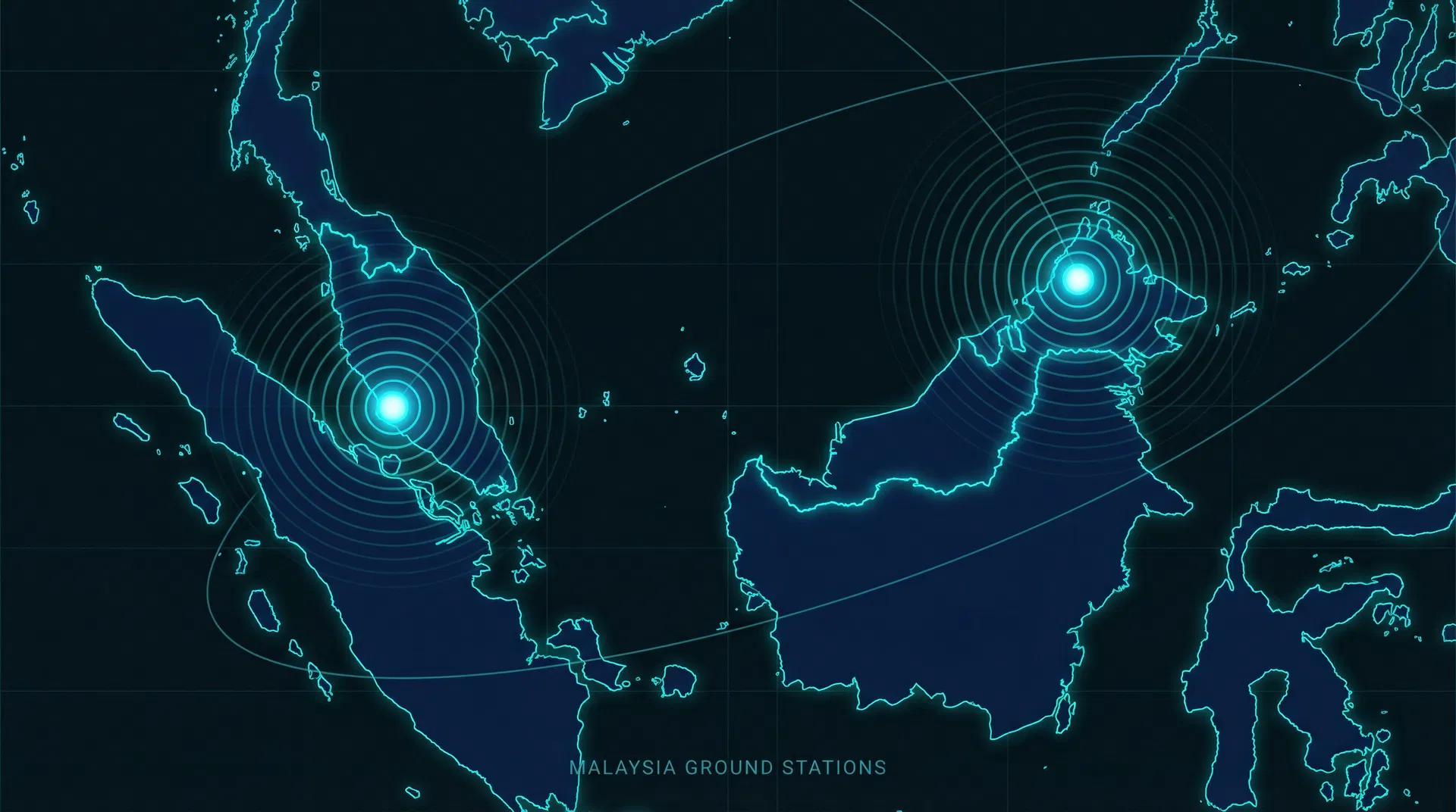 Malaysia ground station coverage map